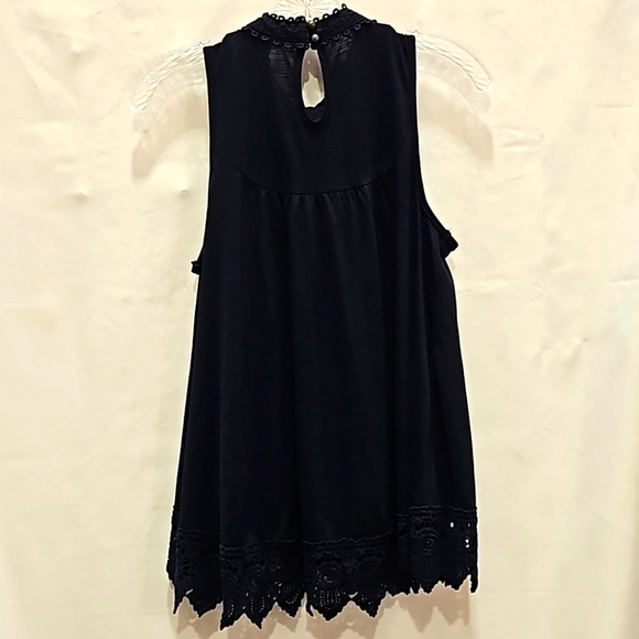 Xhilaration, Sz Medium, Navy Blue , Guipure Lace,Halter Top - Picture 11 of 11